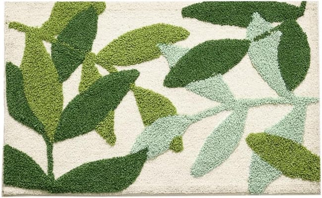 LOOP Tappeto Bagno, Camera da Letto, Antiscivolo, Lavabile e Assorbente, Morbido (70x140cm, Green LOOP Tappeto Bagno, Camera da Letto, Antiscivolo, Lavabile e Assorbente, Morbido (70x140cm, Green