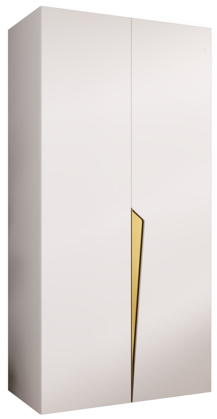 Szafa uchylna otwierana Piano 1 100 x 52 x 202 cm biały + u. Złoty Abiks Meble