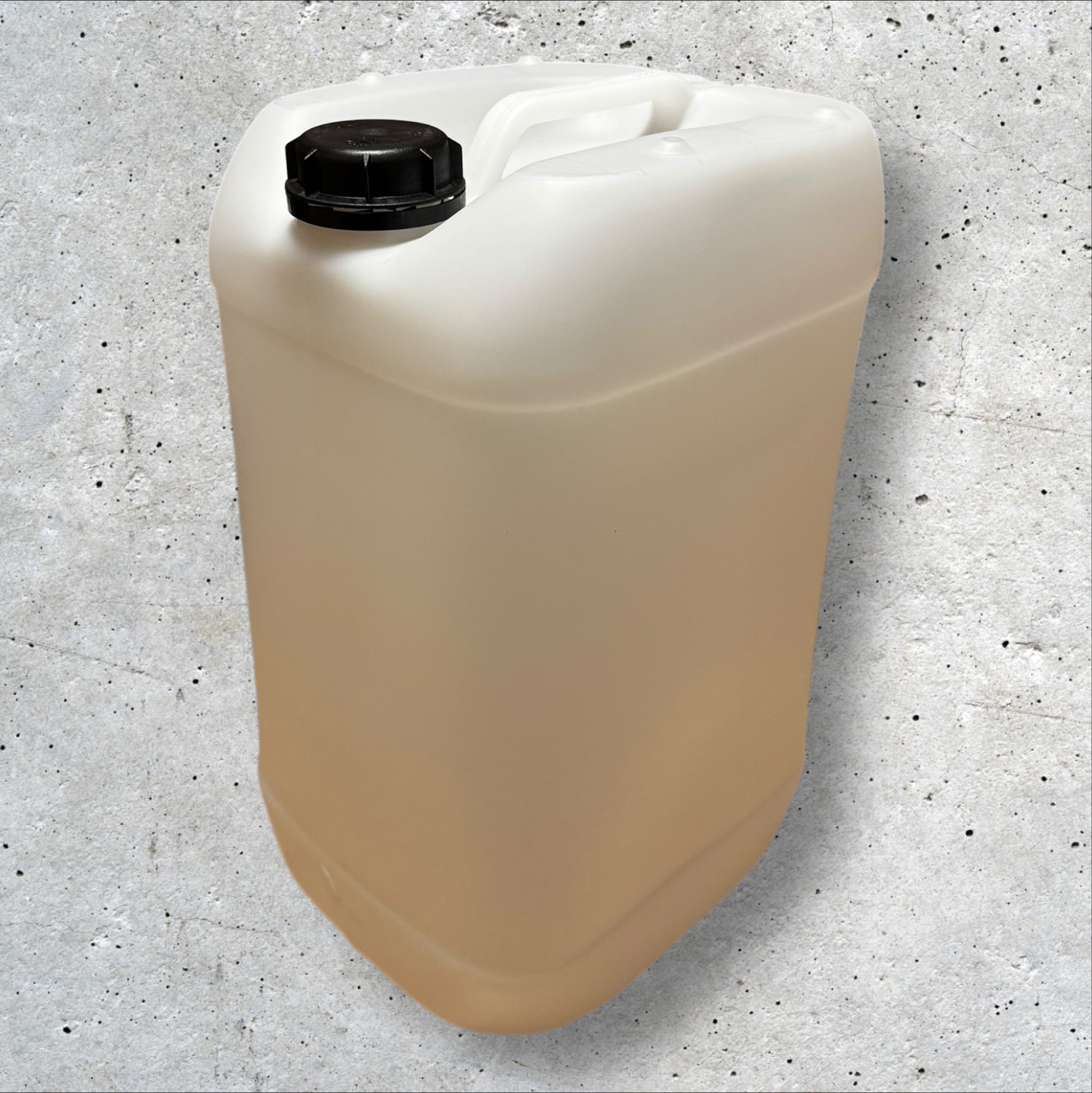 3x Bidon Jerrican Plastique 25 L litres Blanc Bouchon DIN 61 Liquides Alimentaires et Chimiques Ergonomique Empilable Réutilisable - 2
