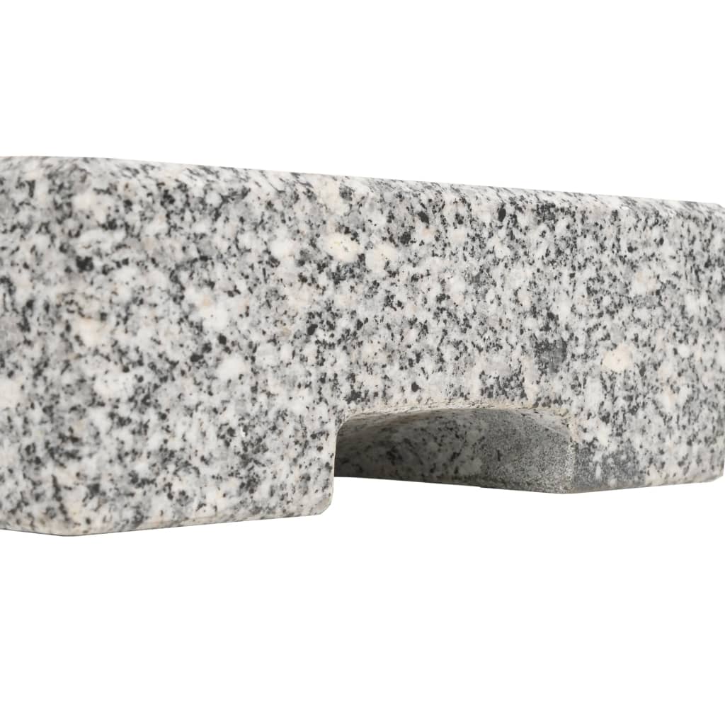 Pied Parasol Rectangulaire Casa.pro - Granit 25kg - Adaptable 25-49mm - Extérieur
