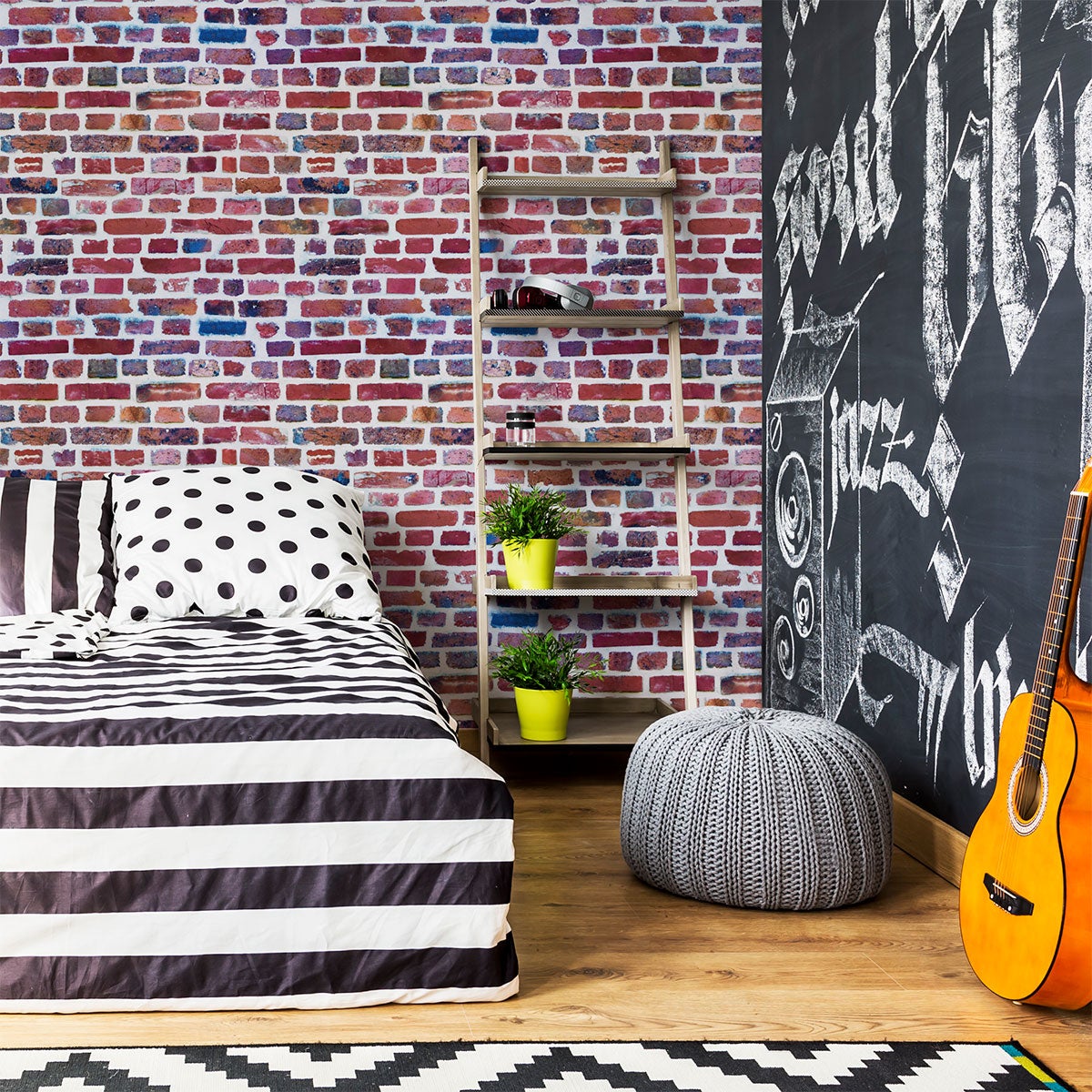Vinilos piedra ladrillos de york - adhesivo de pared - revestimiento sticker mural decorativo - 50x50cm