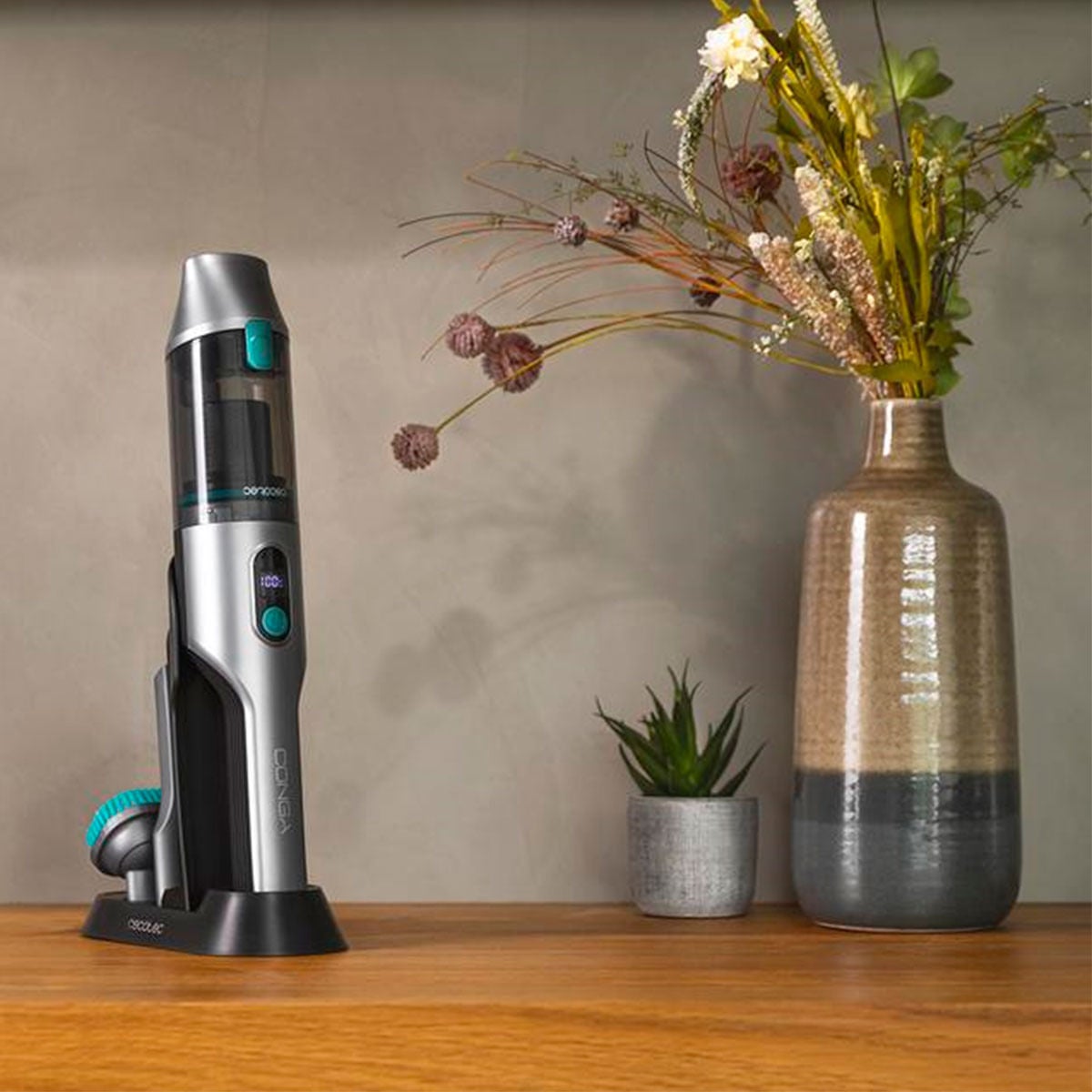 Cecotec Aspiradora De Mano Conga Rockstar Micro 15000 Clean&Car 200W 200Ml Con Accesorios Gris , Leroy Merlin