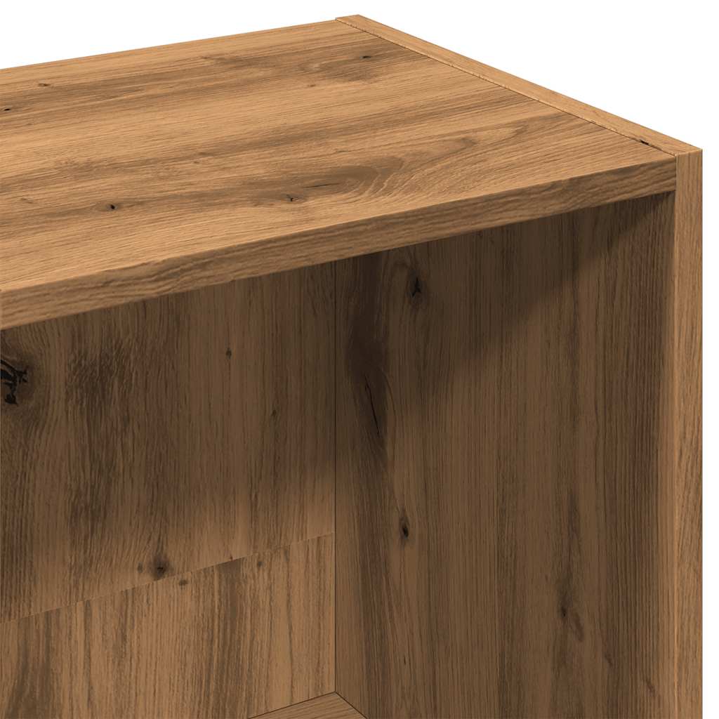 Bibliothèque | Armoire de livres | Meuble de Rangement chêne artisanal 66x30x130 cm bois d'ingénierie CFW166762 - 9