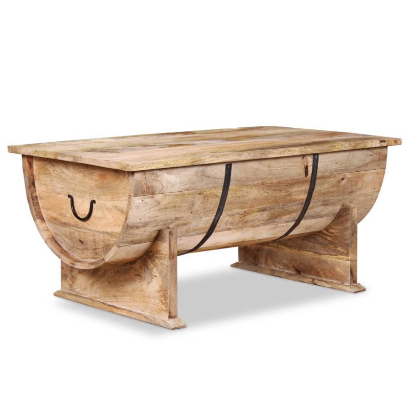 Table basse Bois de manguier massif 88x50x40 cm - 5