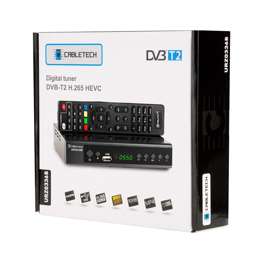 Décodeur Cabletech DVB-T2 H.265 HEVC URZ0336 - 2
