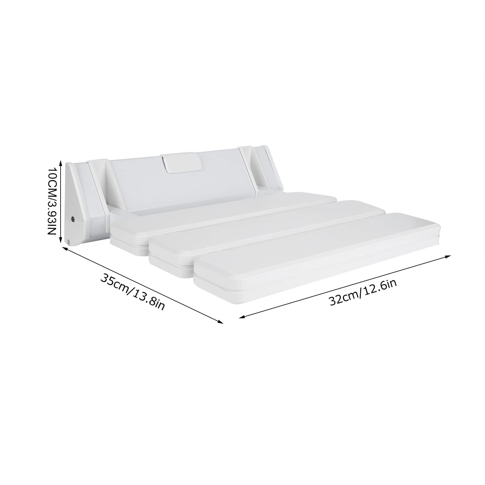 Sièges de douche muraux Tabouret de douche pliable Chaise de salle de bain Accessoires de bai - 6