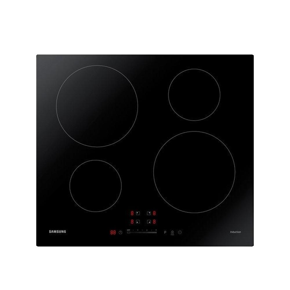 Samsung Nz64m3707ak / Ef, Placa De Inducción, 4 Zonas, W 59 X D 57 Cm, Revestimiento De Vidrio, Negro , Leroy Merlin