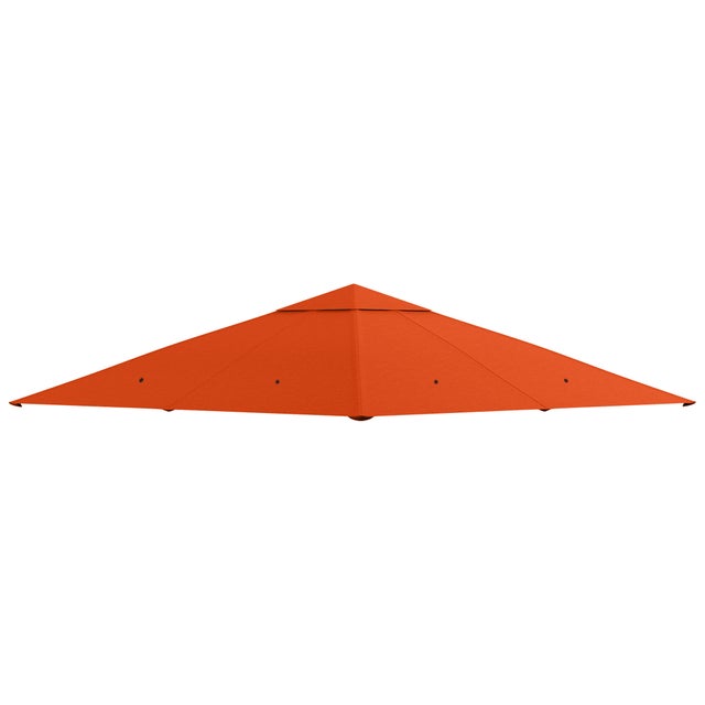 Toiture de remplacement pour pavillon de jardin, polyester, 2,98 x 2,95 m, orange
