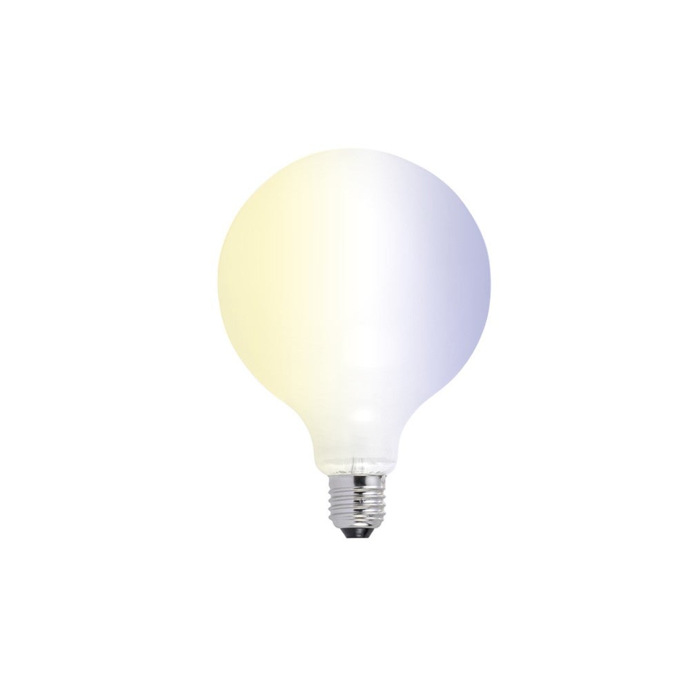 IluminaShop Bombilla LED Inteligente Smart E27 G125 Milky Cristal Dimable CCT 7W WiFi Compatible con Alexa y Google Home 3000+4000+6000 - 4