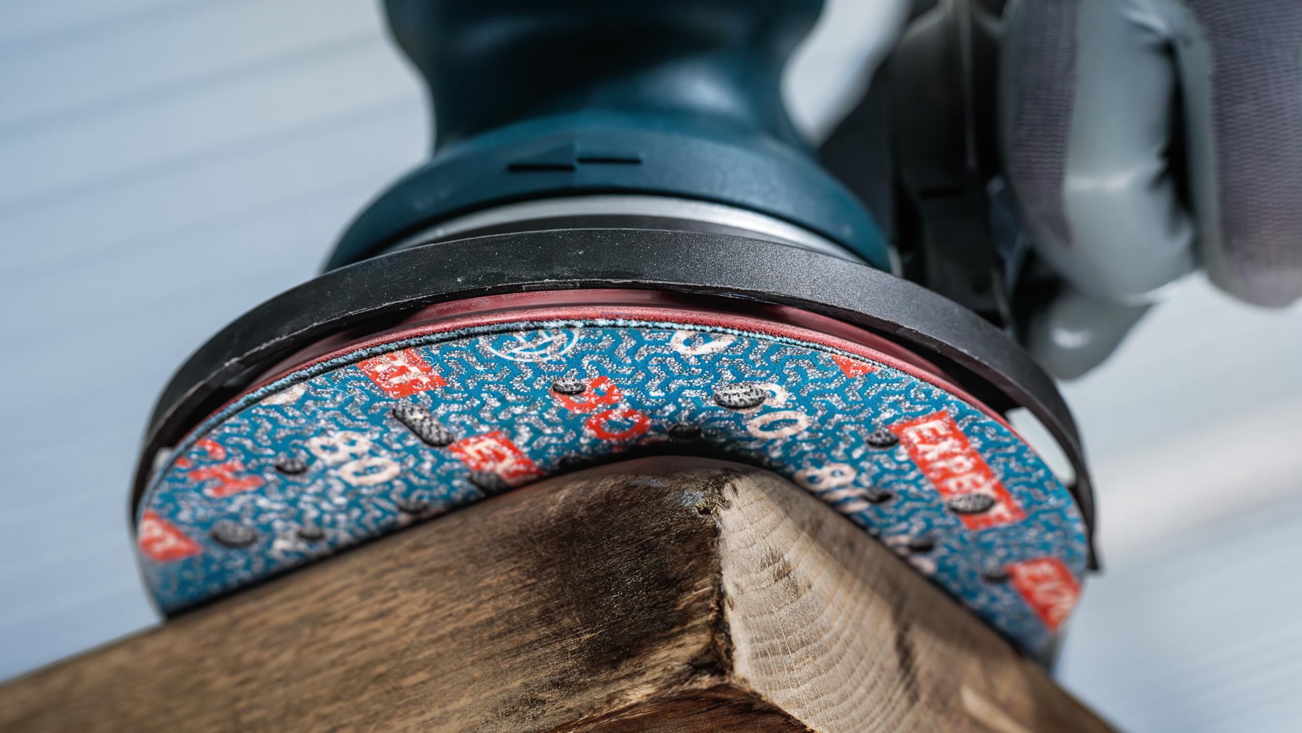 Bosch 1x Disco per levigatura EXPERT O780, 150 mm (per Legno duro, Vernice su legno, Ø 150 mm, Grano 80, Professional Accessorio levigatrice rotoorbit - 8