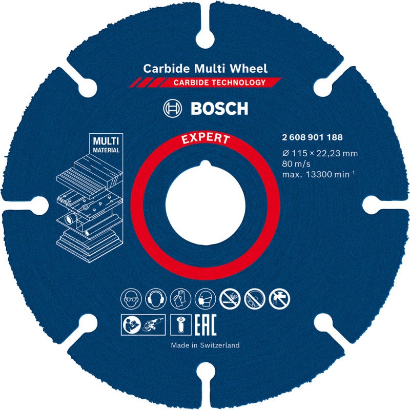 Disque Diamant HERZO 115mm - Multi Matériaux : Bois, Plastique, Cuivre, Béton & Métal | Coupe Précise & Rapide