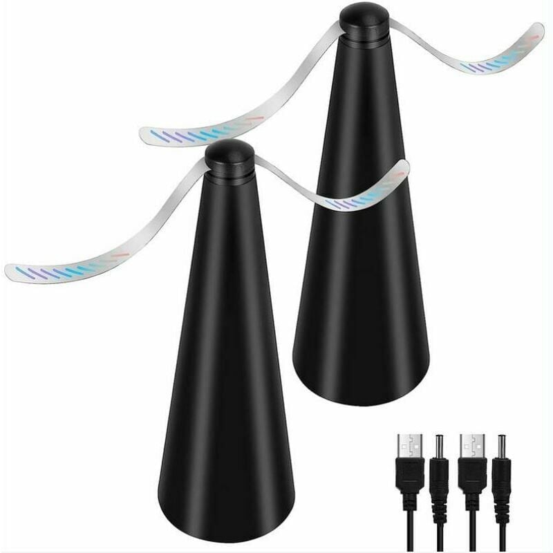 2pcs Ventilateur Anti Mouche,Electrique Chasse Mouche De Table,Repousse