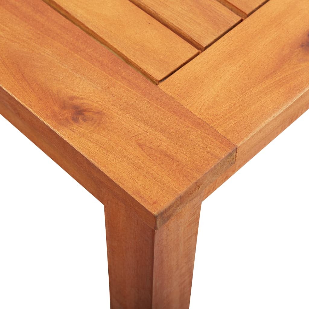 Table de jardin acacia massif clair Lilis 215 cm - 4