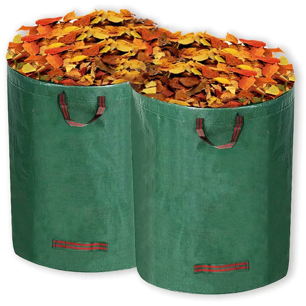 Zestaw 2 worków na odpady ogrodowe wielokrotnego użytku na liście (400 l + 500 l)