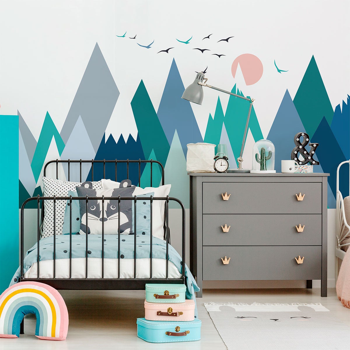 Adesivo bambino di montagna scandinavo lolika - Sticker adesivo - adesivi murali - 70x105cm - 3