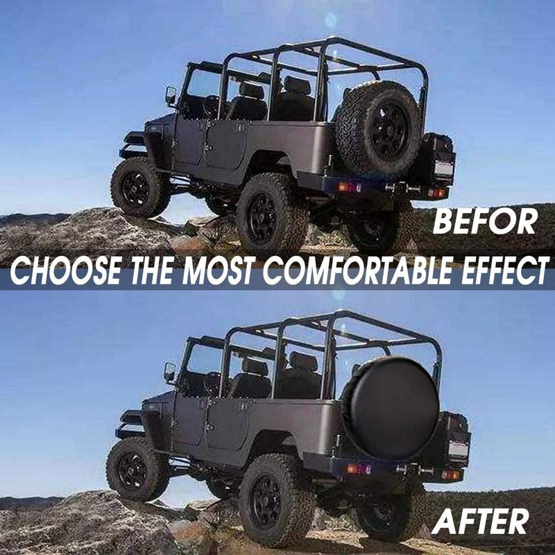 Pokrowiec na koło zapasowe 15 cali, wodoodporny, pyłoszczelny, samochodowy z tworzywa PVC, do kół o dowolnej średnicy (27"-30")