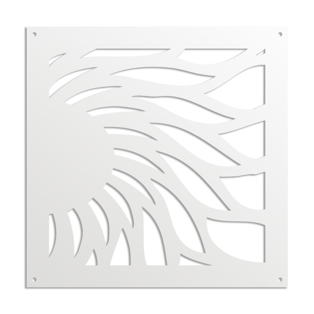 VINTAGERADIO - Pannello In PVC Traforato - Parasole - Misura 48x48 Cm Spessore 1 Cm Colore Bianco 87965071 VINTAGERADIO - Pannello In PVC Traforato - Parasole - Misura 48x48 Cm Spessore 1 Cm Colore Bianco 87965071