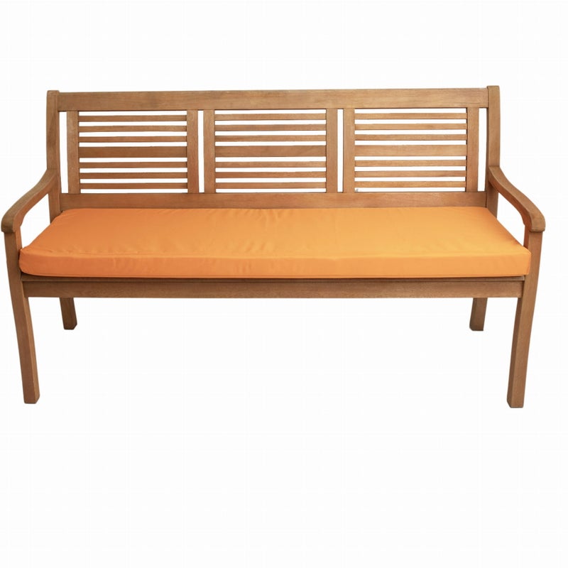 Poduszka ogrodowa na ławkę 170x50x7cm poduszka na meble ogrodowe pomarańczowa, poduszka na balkon taras, poducha ogrodowa na ławkę
