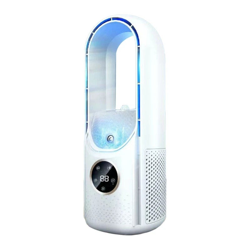 Dvruxg Petits Climatiseurs Portatifs Sans Fenêtres Nécessaires, Climatiseur 2 en 1 sur Pied et à Travers le Mur, Climatiseur à Recharge Sans Fil pour Chambre, Bureau, Tente de Camping