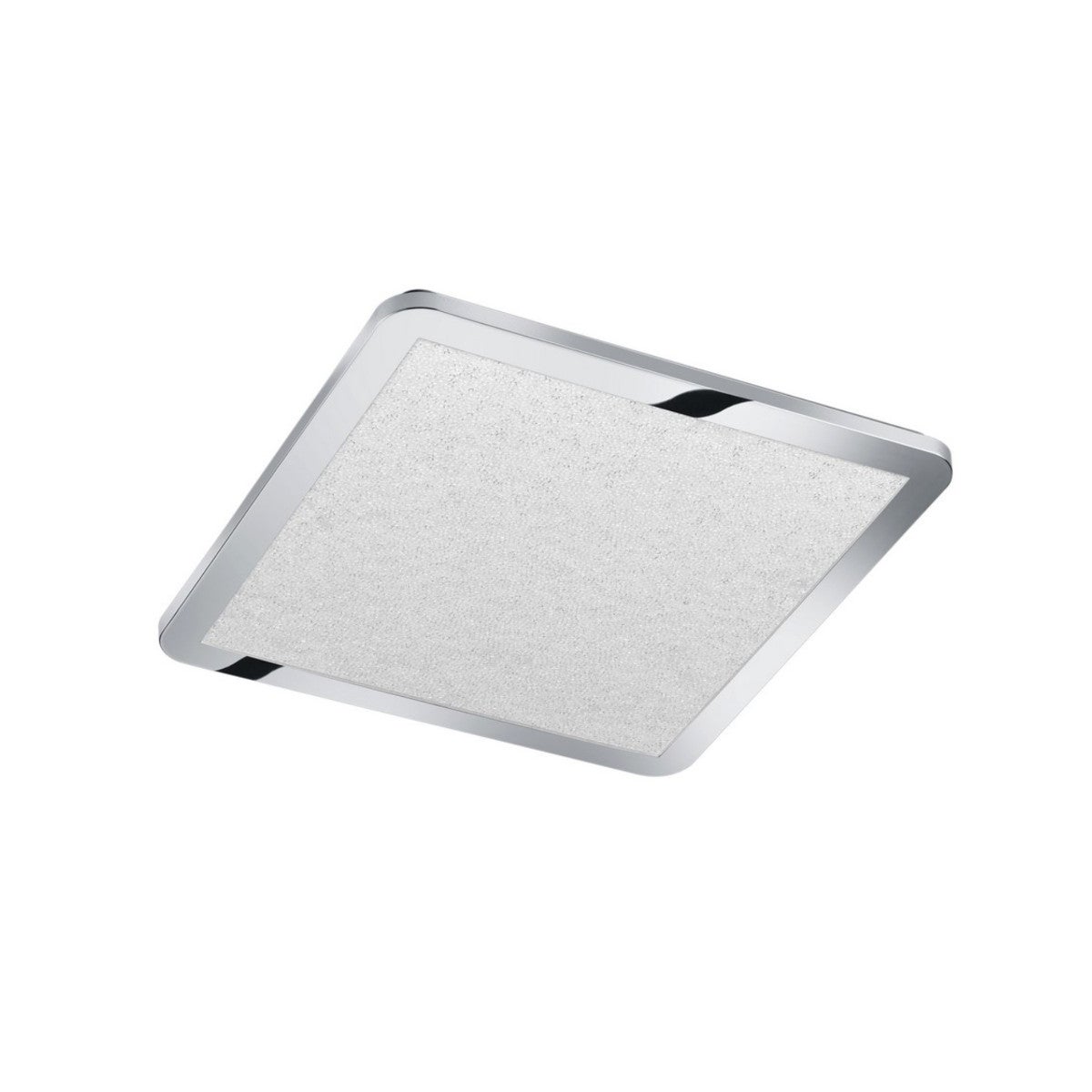 Plafon LED quadrado IP44 24 W prateado e branco CESAR Trio | Leroy Merlin