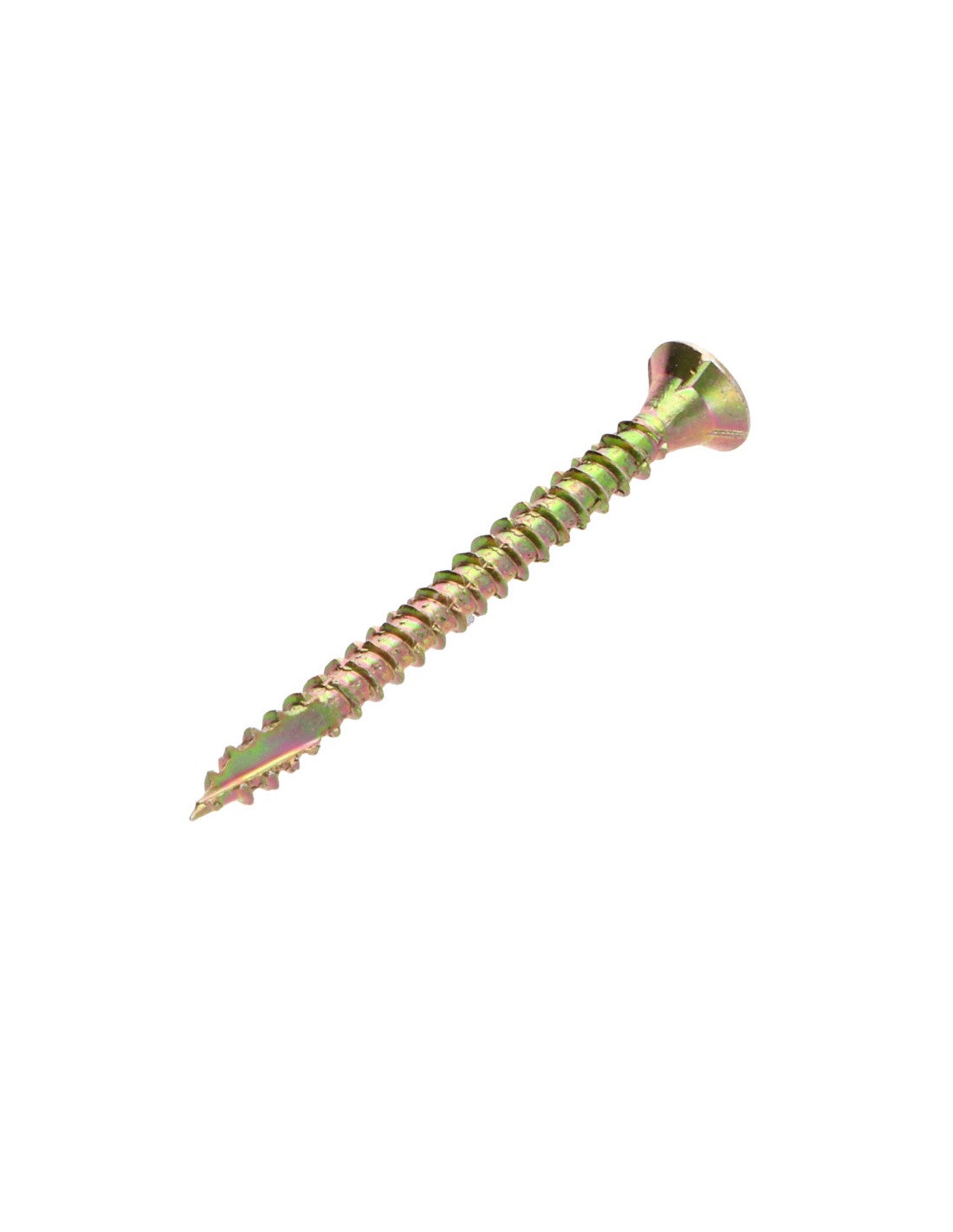Vis bois TEKOR Tête fraisée Pozi N°2 5X60 Filetage total Pointe antifendage type 17 Bichromaté-200 pièces - 2