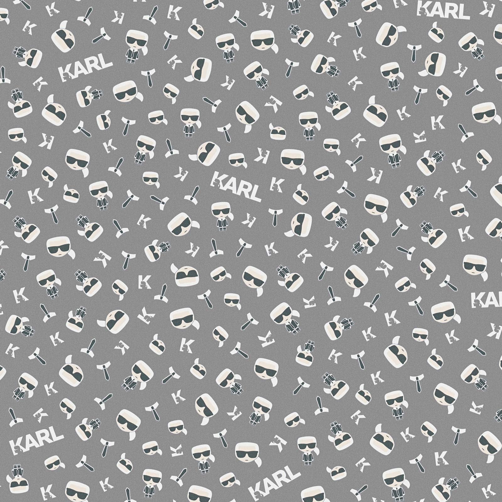 Papel pintado gris con estampado divertido papel pintado con dibujos de diseño papel pintado creativo para interior moderno