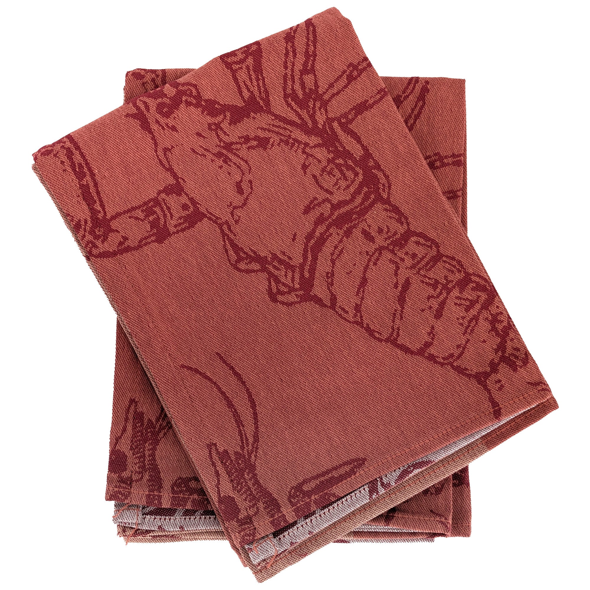 Torchons De Cuisine 50x70 Cm – Lot De 2, 100% Coton, Motif Pieuvre Gris