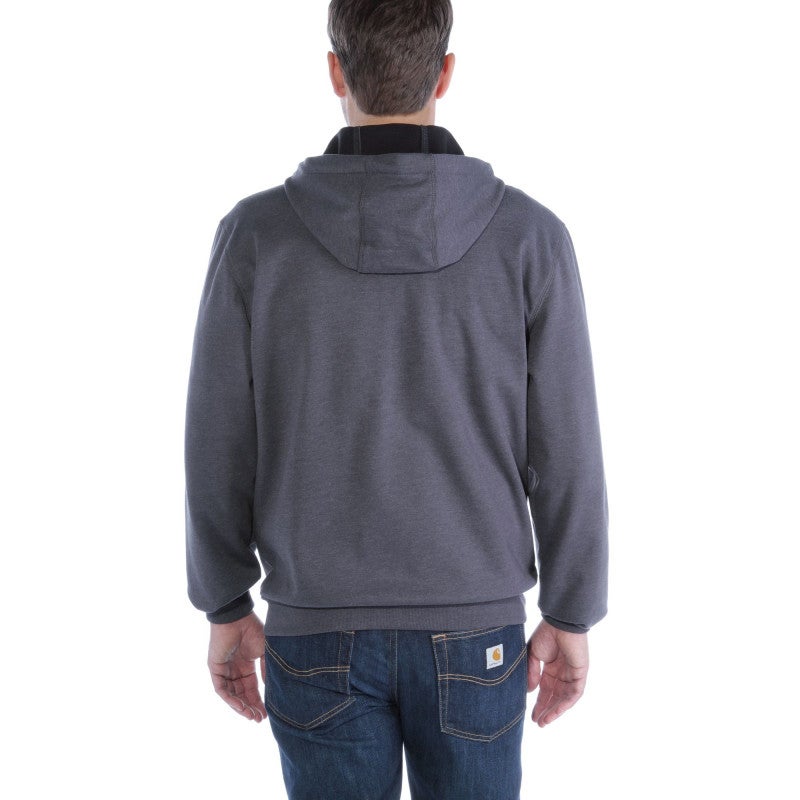 Sweat à capuche zippé déperlant et anti-vent CARHARTT - Gris foncé - Taille L - 5