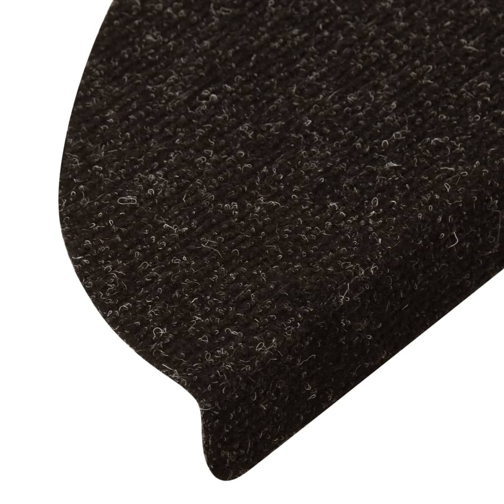 Maison Exclusive - Tapis d'escalier autocollants 15 pcs 56x17x3 cm Anthracite - 7