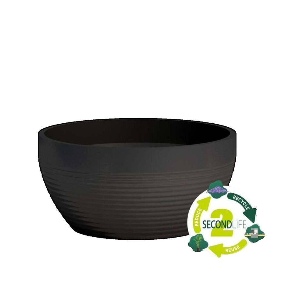 Coupe - GARDEN ID - Green Care Impact Noir-Anth - 25 x 12 cm - Garanti 10ans - 100% recyclé - UV/gel résistant - 3