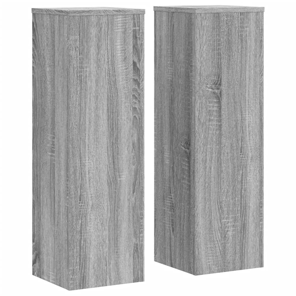 Maison Exclusive - Supports pour plantes 2 pcs sonoma gris bois d'ingénierie - 2
