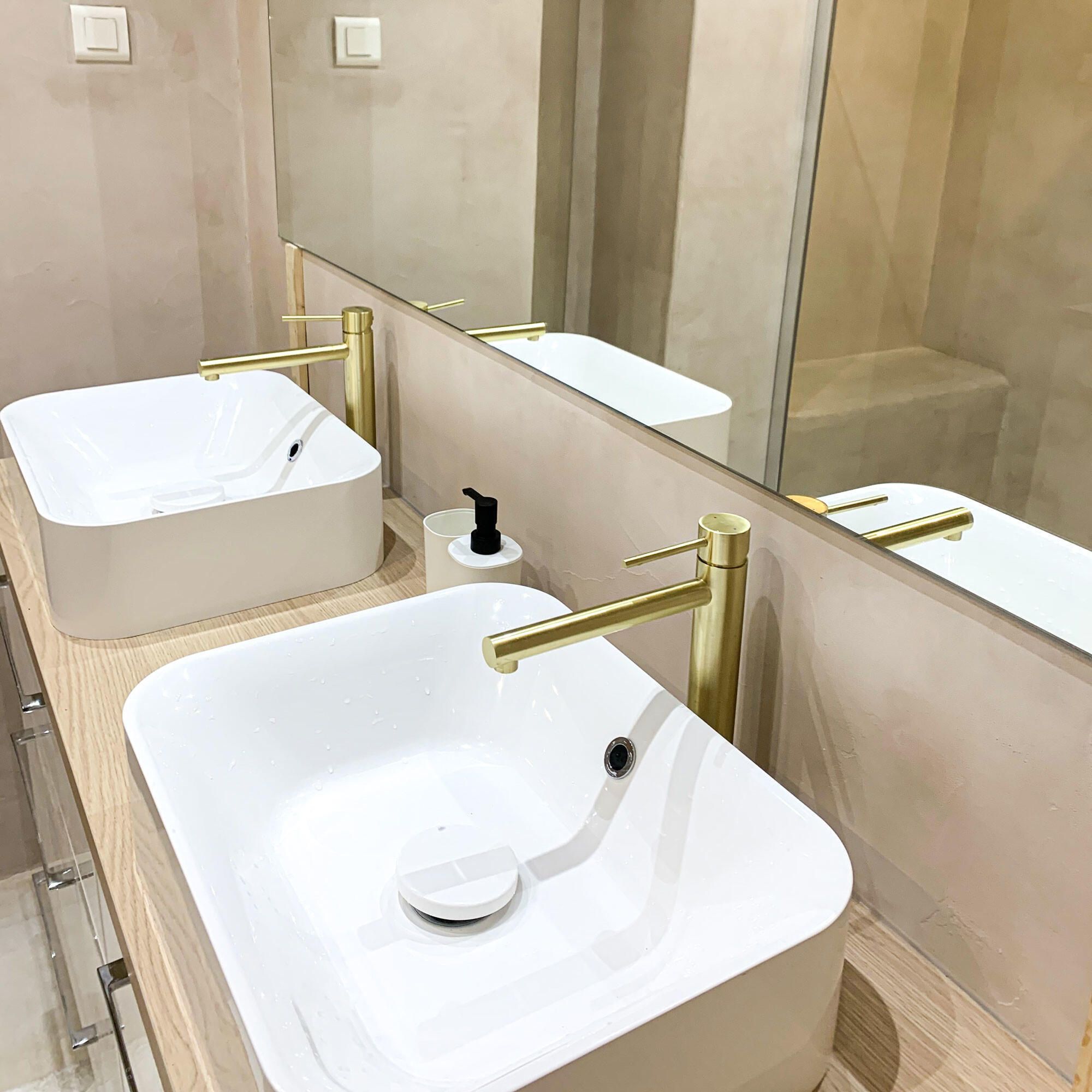 Miscelatore per lavabo oro spazzolato XL, Envol, ESSEBAGNO - 5