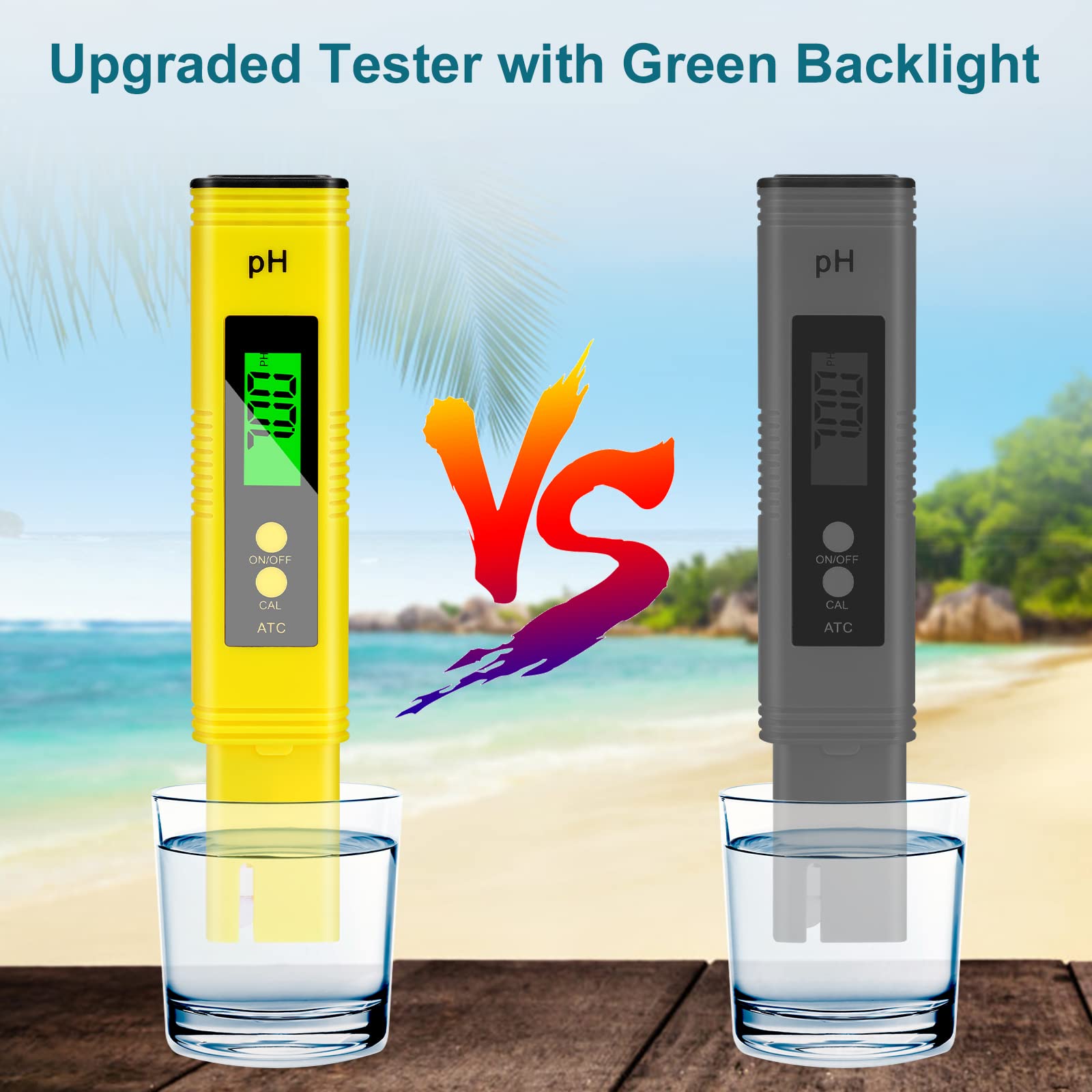 Testeur pH Numérique 4 en 1 Haute Précision 0.01 - Écran LCD pour Eau Potable, Piscine, Aquarium et Hydroponie - Analyse Qualité Eau Professionnelle - 6