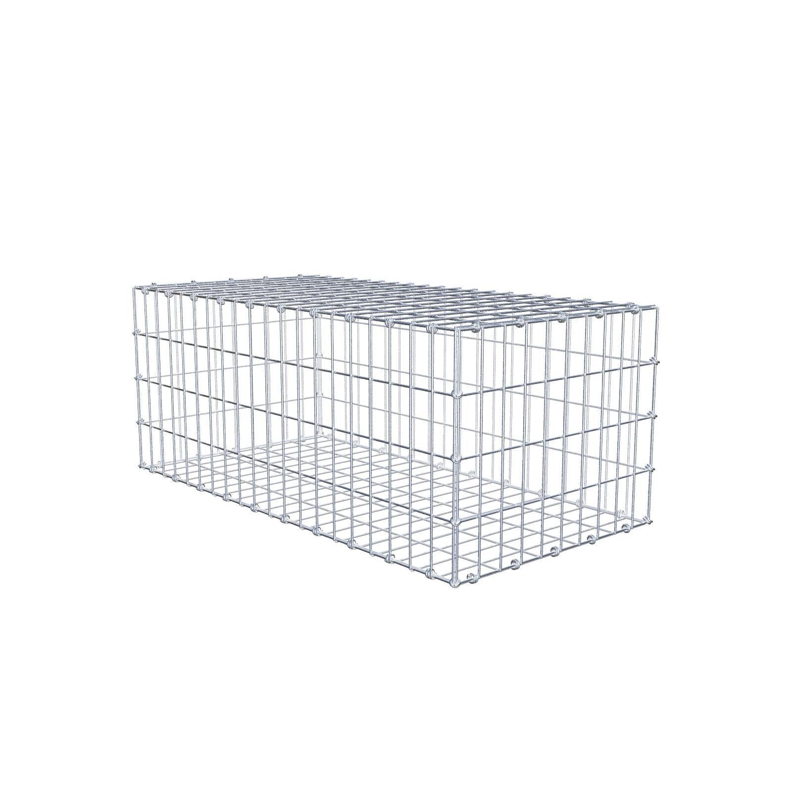 Gabion 100 cm x 40 cm x 50 cm (dł. x wys. x gł.), rozmiar oczek 5 x 10 cm, pierścień spiralny