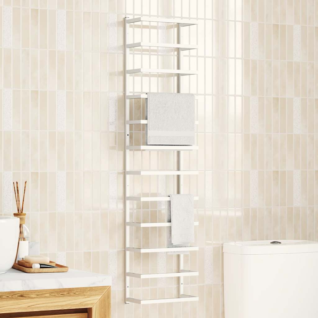 Maison exclusive - toallero de acero blanco 24x12x96 cm