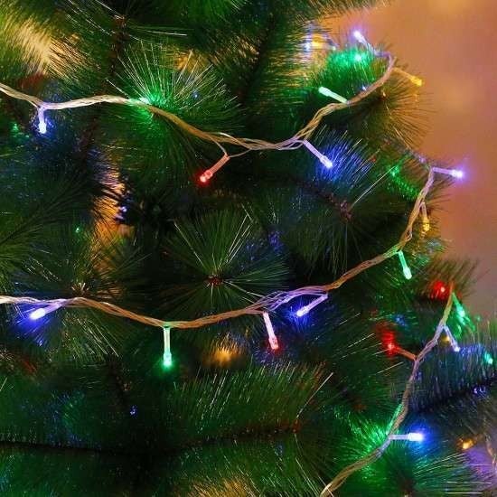 Instalatie de Craciun cu baterii Flippy, 5 m, 50 LED multicolor
