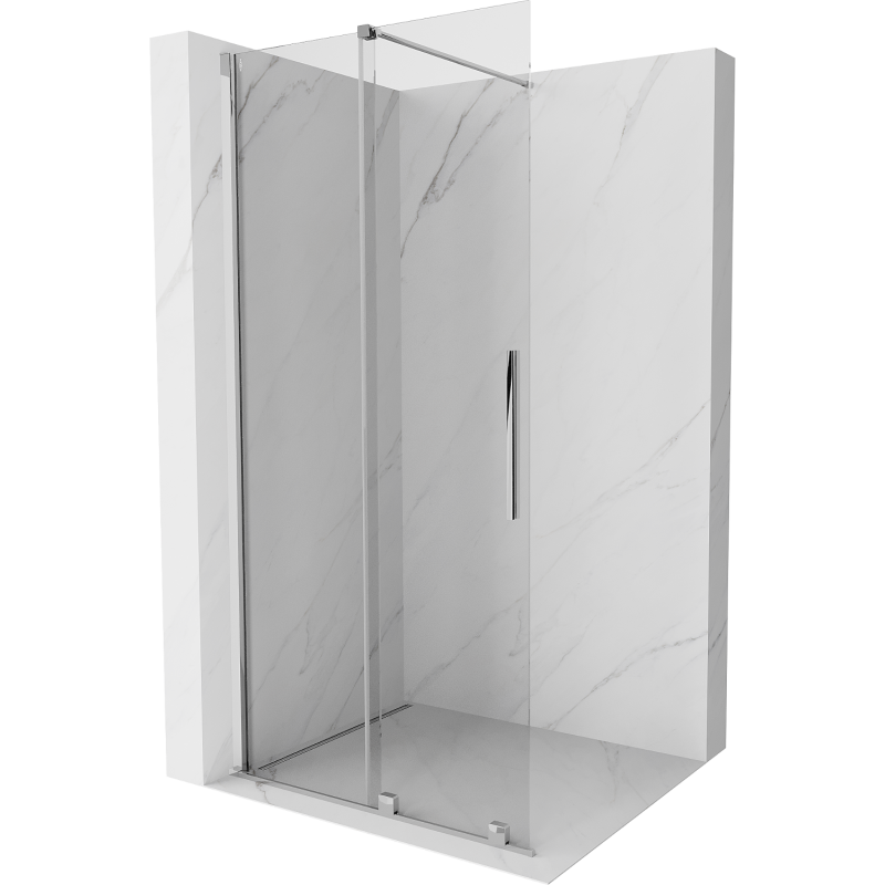 Mexen Velar ścianka prysznicowa rozsuwana Walk-in 85 x 200 cm, transparent 8 mm, chrom - 871-085-000-03-01