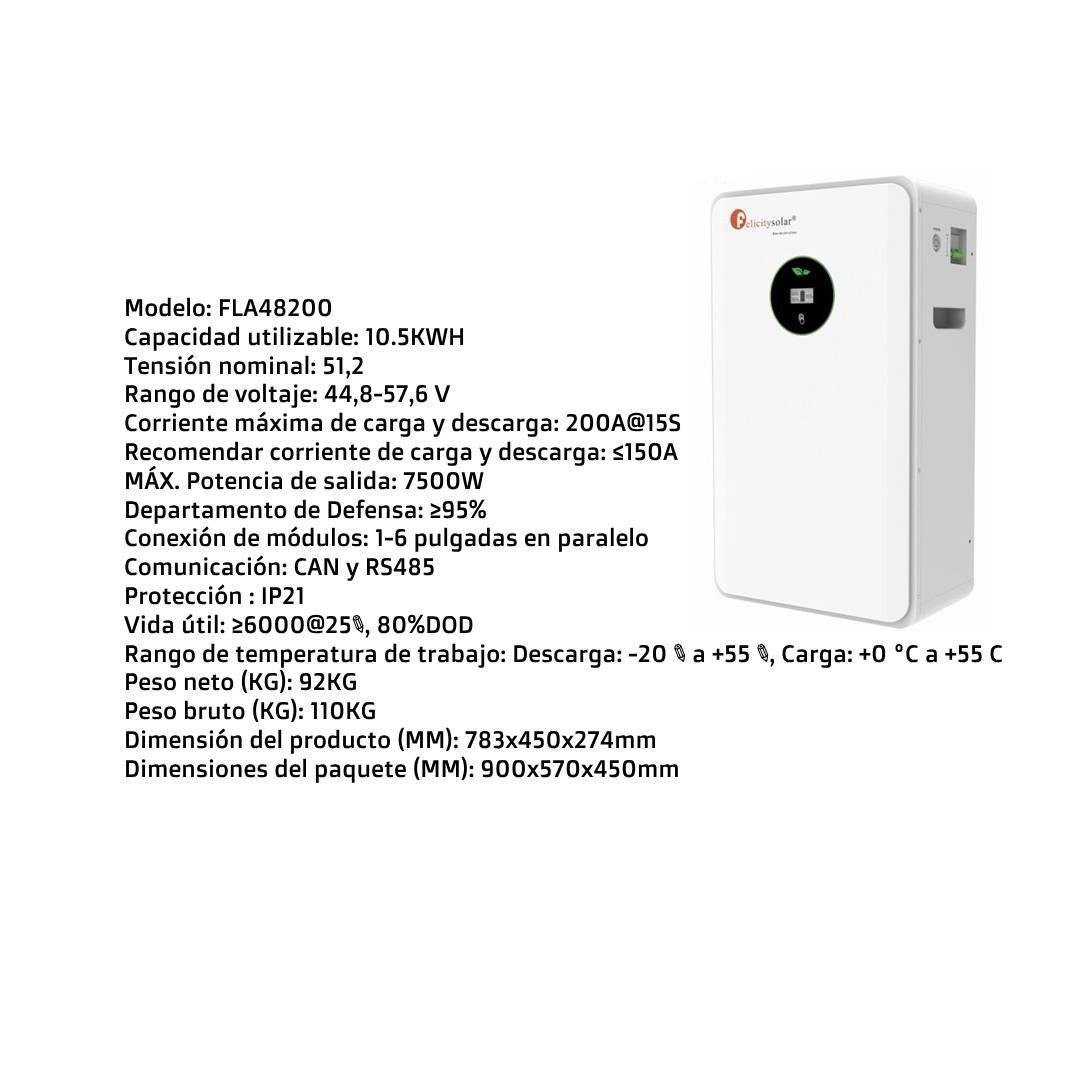 Kit Solar Híbrido Felicity IVGM 6000W 48V – Energia Inesgotável para a Sua Casa! - 2
