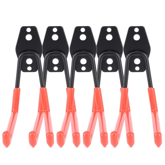 5 pezzi ganci da parete per garage, organizzazione, stoccaggio, per utensili elettrici, corda, pala, bici, tubo flessibile (
