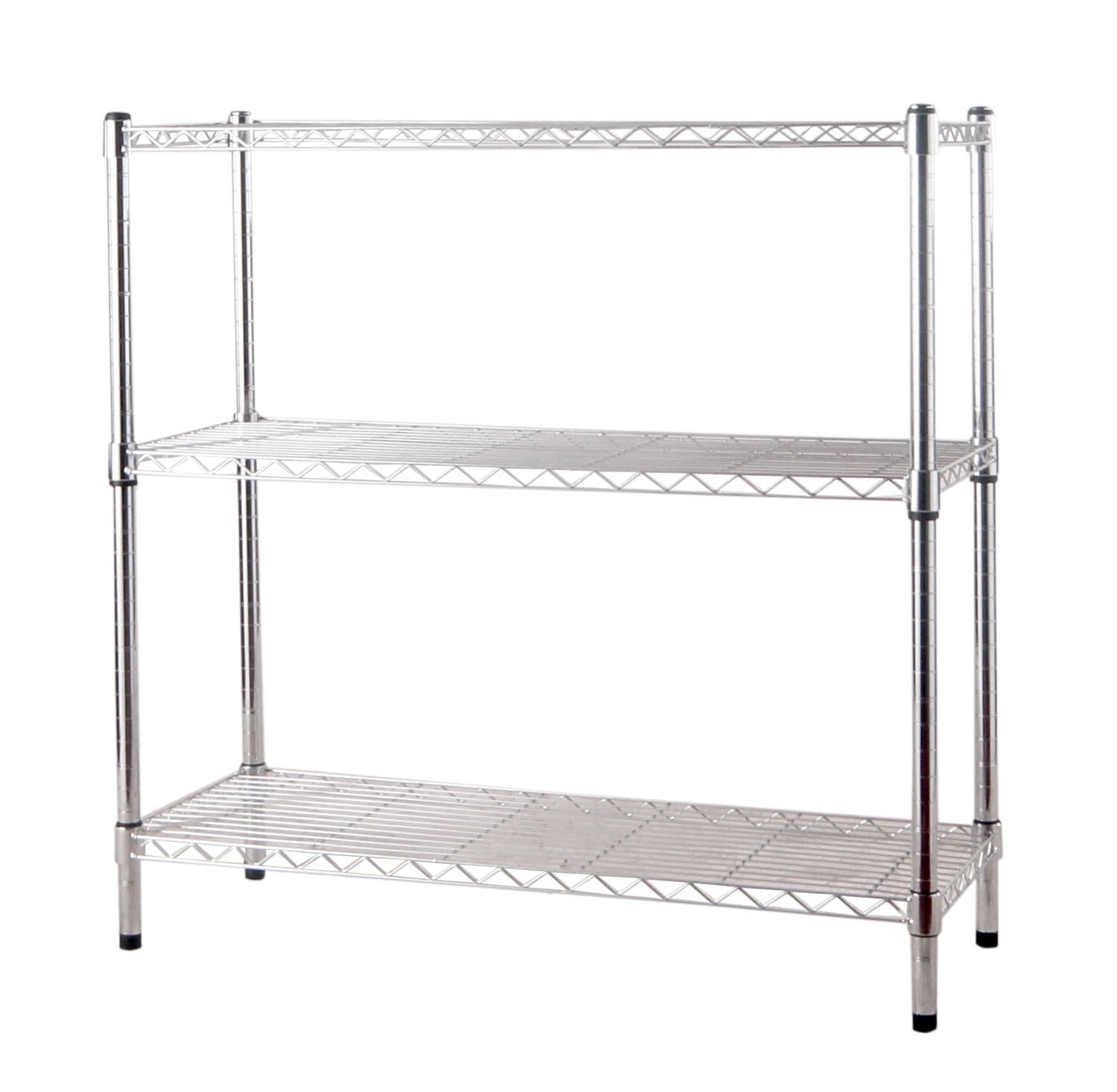Scaffale Metallo Cromato 5 Ripiani: 60x35x180 Cm, Portata 375 Kg, Ripiani Regolabili, Senza Attrezzi - 4