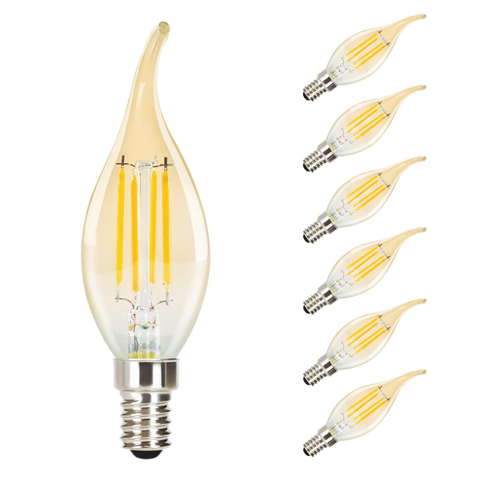 ZMH Ampoule LED 6X Ampoule E14 4W Ampoule Bougie Décorative Vintage — free download