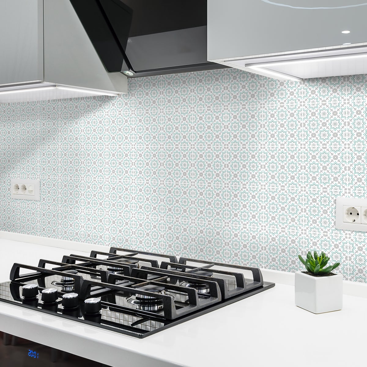 60 vinilo baldosas azulejos thiana - adhesivo de pared - revestimiento sticker mural decorativo - 60stickers20x20cm