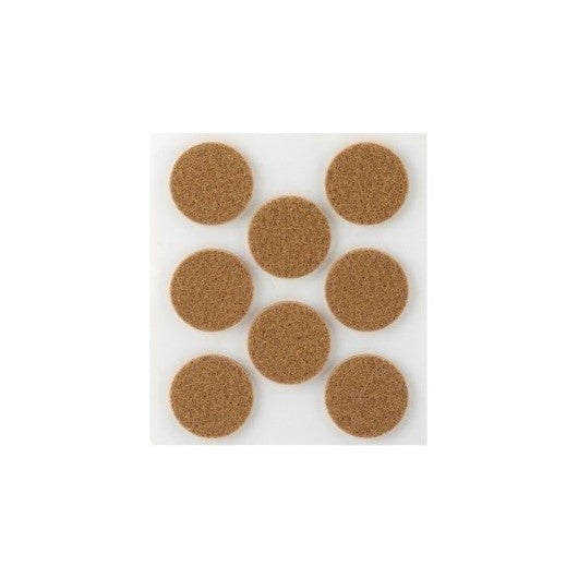 Confezione da 8 feltri adesivi sintetici marroni Ø27mm Plasfix INOFIX - 3