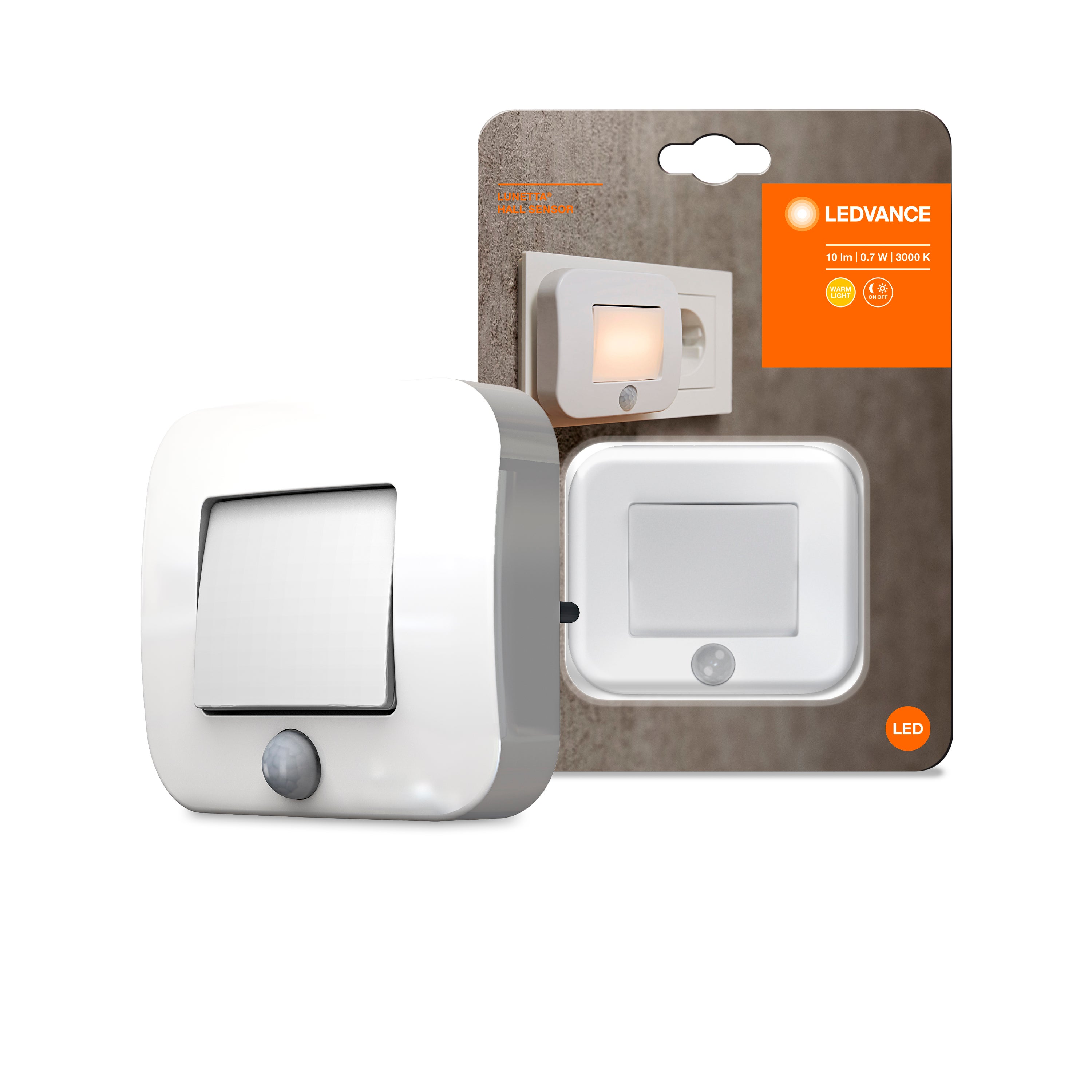 LEDVANCE Luz Noturna LED 0,7W 10Lm 3000K Sensor IP20 - 4