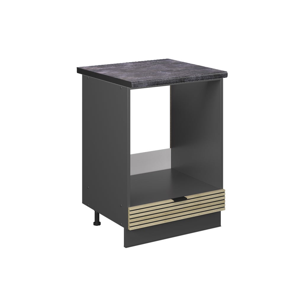 Vicco Szafka kuchenna Fame-Line, Panel dębowy, 60 cm , BP Antracyt