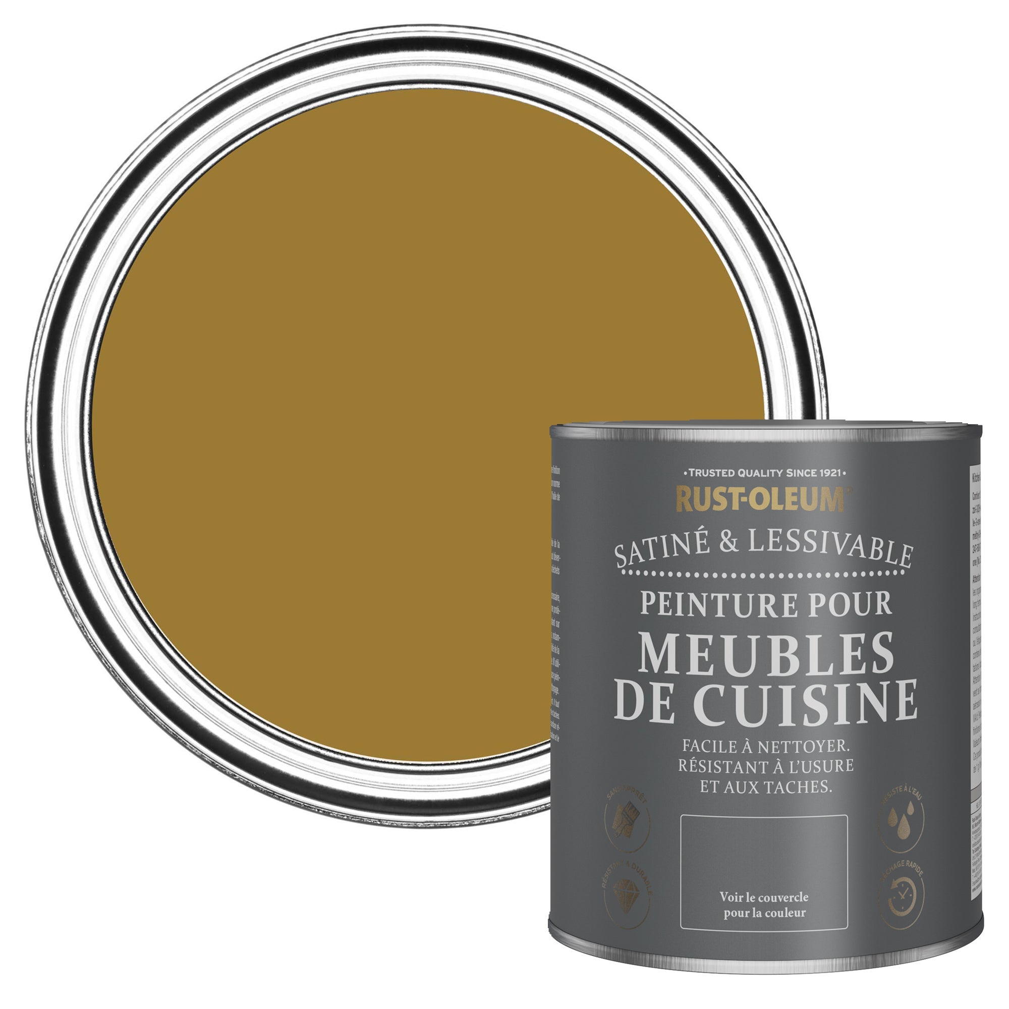 Peinture Jaune résistante pour Meubles de Cuisine, Finition Satinée ...