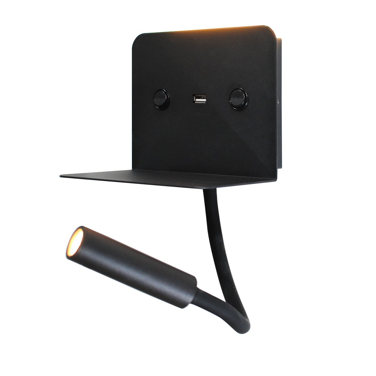 Acheter applique murale avec liseuse LED SLANGE 3W avec port USB Acheter applique murale avec liseuse LED SLANGE 3W avec port USB