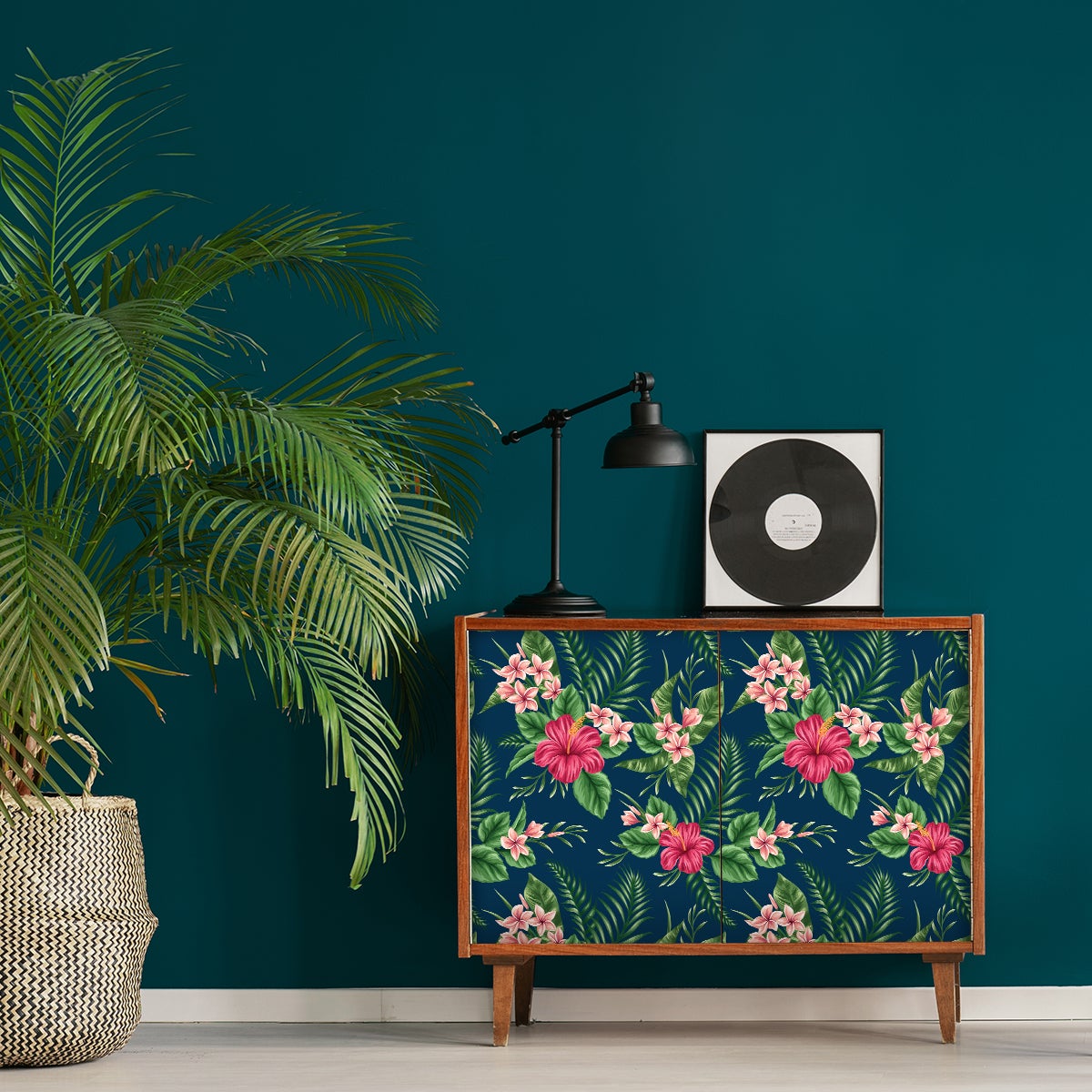 Adesivo mobili tropicale rattiya - Sticker adesivo - adesivi murali - 40x60cm - 5