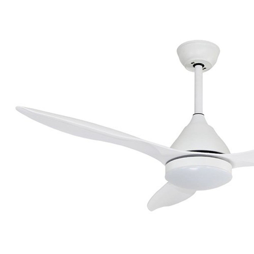 Ventilatore da soffitto con luce LED 20W Cavil minimalista bianco e telecomando ø122cm - 3