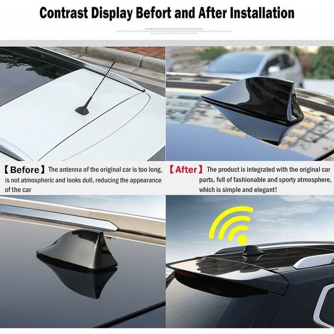 ANTENNA AUTO PINNA Di Squalo Tetto Aereo AM/FM Per VW Golf 4 5 JETTA - Foto 7